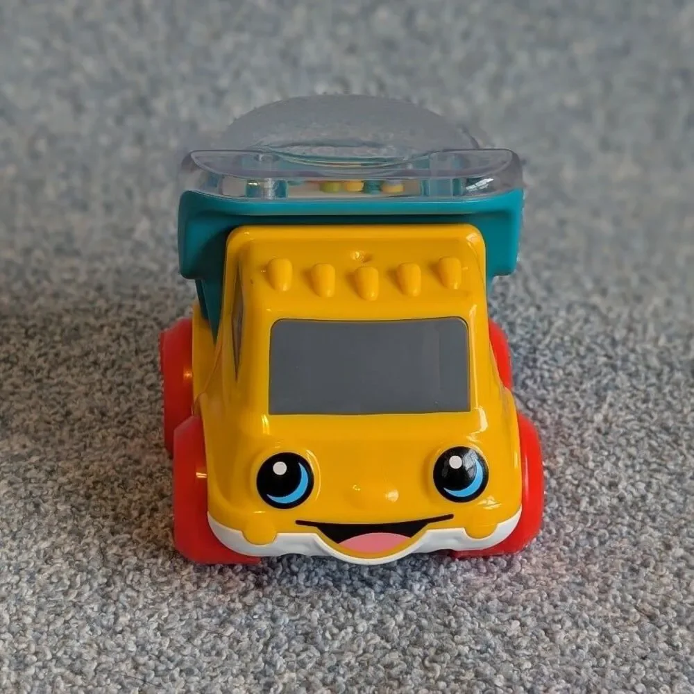 Fisher-Price Poppity Pop Dump Truck Infant Push-Along Toy Ball Popper Vehicle